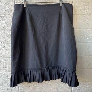 Vintage Versailles Women’s Pencil Skirt Size 14 Gray Accordion Pleated Lined